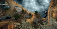 The western portion of Naberius' mega-coaster (Image via TeamPwnCraft/PlanetMinecraft)